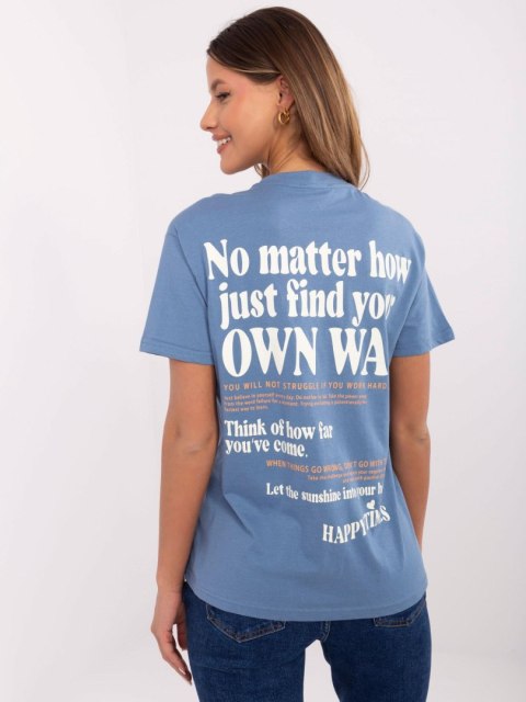 T-shirt D12022AC02645G ciemny niebieski S
