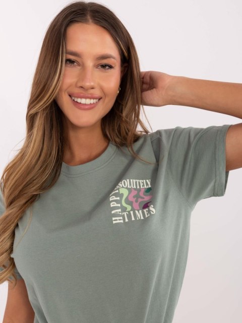 T-shirt D12022AC02645G pistacjowy S