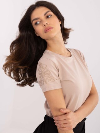 T-shirt RV-TS-A518.39 beżowy M