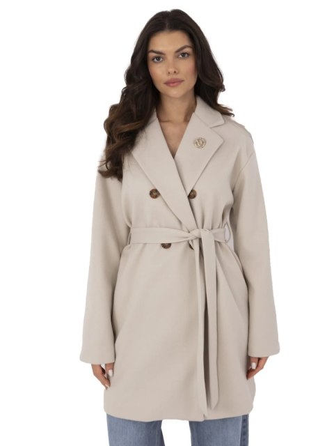 Płaszcz TW-PL-BI-28987.85 jasny beżowy XL Płaszcz TW-PL-BI-28987.85 jasny beżowy XL