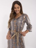 Sukienka LK-SK-509940.55 ciemny bezowy L/XL