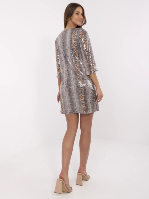 Sukienka LK-SK-509940.55 ciemny bezowy S/M Sukienka LK-SK-509940.55 ciemny bezowy S/M