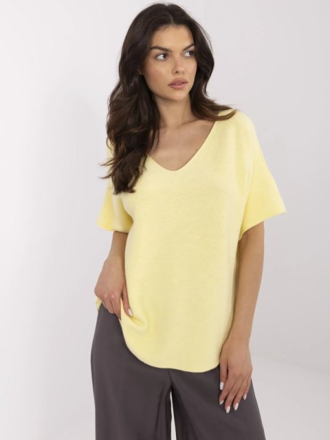 Sweter MO-SW-0702.36 jasny żółty