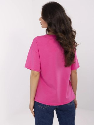 T-shirt MI-TS-M3221-1.20P ciemny różowy