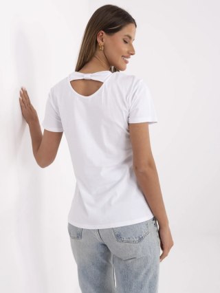 T-shirt NM-TS-NG25285.74P biało-beżowy