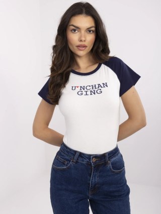 T-shirt NM-TS-V7939.50 biało-granatowy
