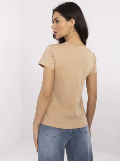T-shirt RV-TS-4623.83 camelowy L T-shirt RV-TS-4623.83 camelowy L
