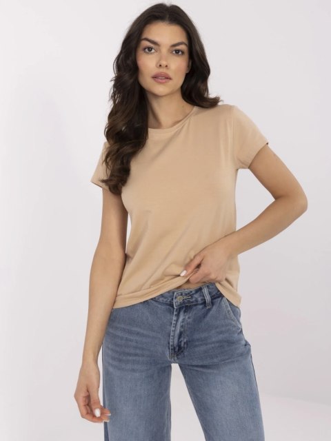 T-shirt RV-TS-4623.83 camelowy M T-shirt RV-TS-4623.83 camelowy M