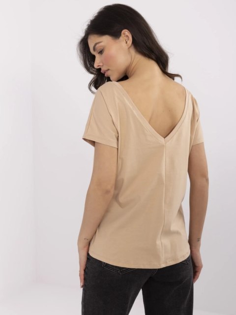 T-shirt RV-TS-4662.93 camelowy M