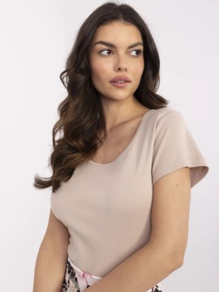 T-shirt RV-TS-A557.66P beżowy S/M