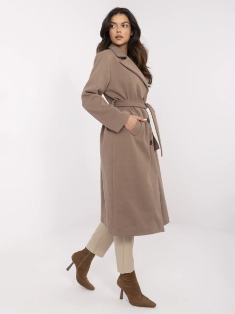 Płaszcz MO-PL-1804.00 ciemny bezowy