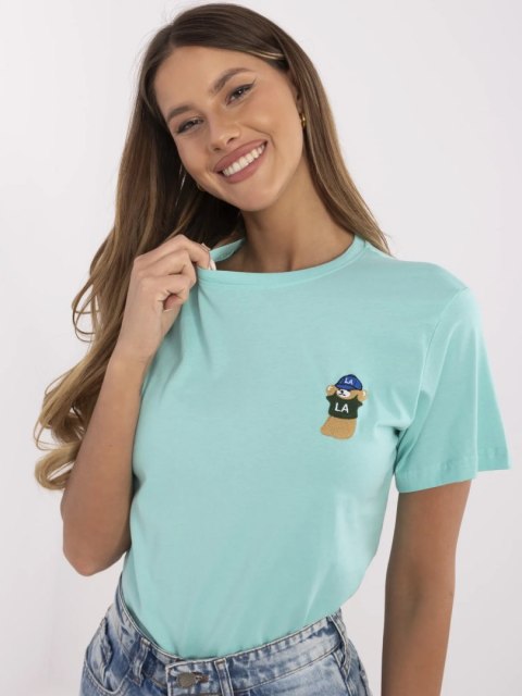 T-shirt CLM-TS-1663.96 mietowy XL T-shirt CLM-TS-1663.96 mietowy XL