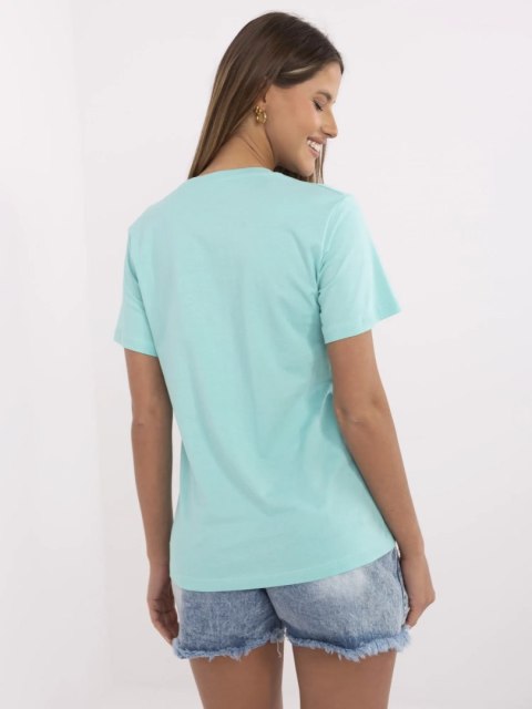 T-shirt CLM-TS-1663.96 mietowy XL T-shirt CLM-TS-1663.96 mietowy XL