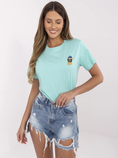 T-shirt CLM-TS-1663.96 mietowy M T-shirt CLM-TS-1663.96 mietowy M