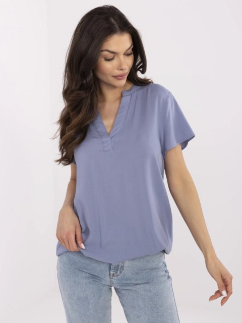 Bluzka D73761M11173A szaro-niebieski XXL