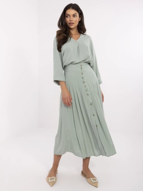 Spódnica D73761M50187B pistacjowy XL