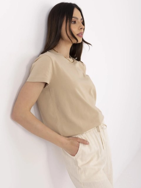 T-shirt CLM-TS-1640.87 beżowy M T-shirt CLM-TS-1640.87 beżowy M