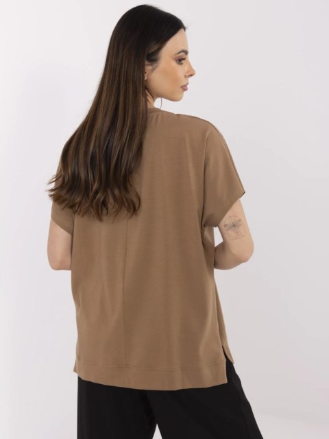 Bluzka CLM-BZ-1701.81 jasny brązowy L/XL