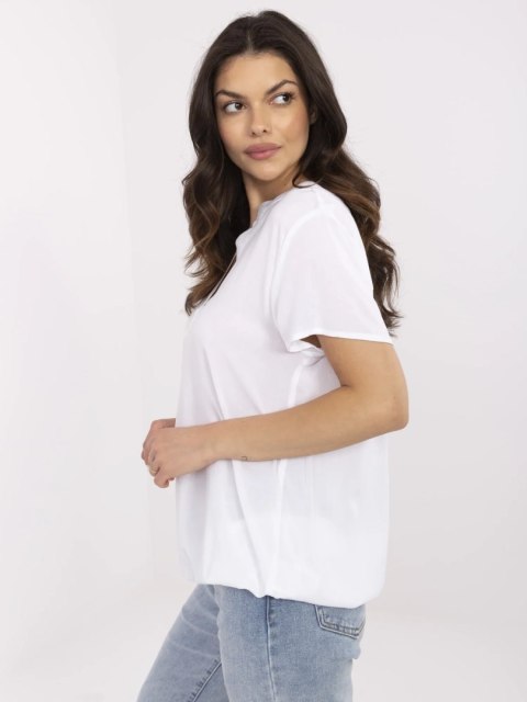 Bluzka D73761M11218A biały S Bluzka D73761M11218A biały S