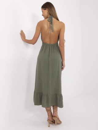 Sukienka MI-SK-88573.83 khaki