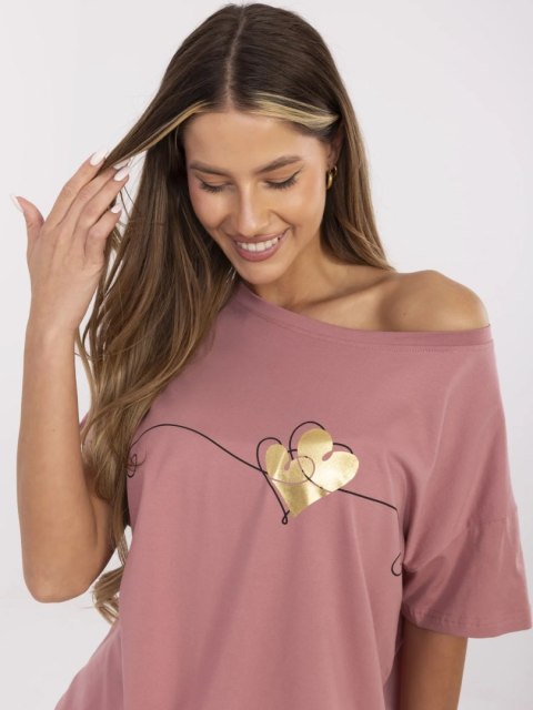 T-shirt CLM-TS-1017.03 ciemny różowy XL T-shirt CLM-TS-1017.03 ciemny różowy XL