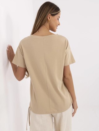 T-shirt CLM-TS-1019.79 camelowy L