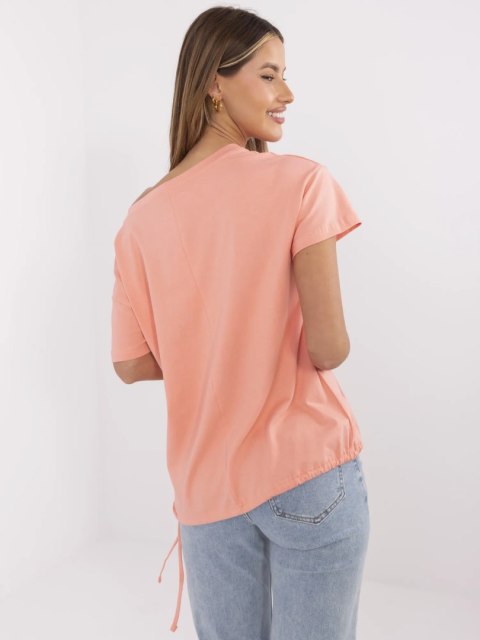 T-shirt CLM-TS-1019.79 koralowy XL T-shirt CLM-TS-1019.79 koralowy XL