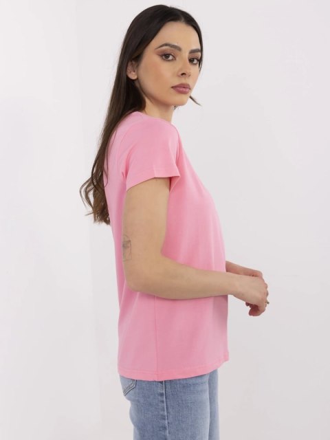 T-shirt CLM-TS-1639.12 różowy M T-shirt CLM-TS-1639.12 różowy M