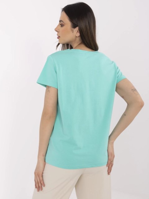 T-shirt CLM-TS-1639.12 turkusowy L T-shirt CLM-TS-1639.12 turkusowy L