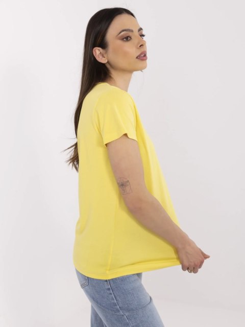 T-shirt CLM-TS-1639.12 żółty M T-shirt CLM-TS-1639.12 żółty M