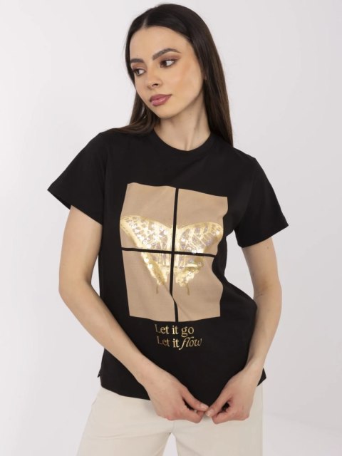 T-shirt CLM-TS-1704.85 czarny S T-shirt CLM-TS-1704.85 czarny S