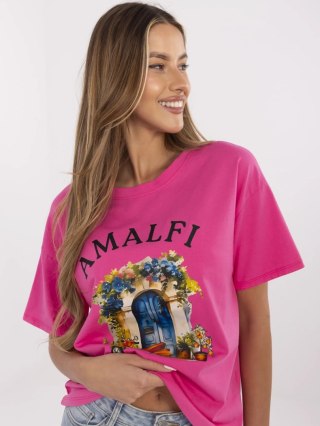 T-shirt MI-TS-M3221G.75 ciemny różowy