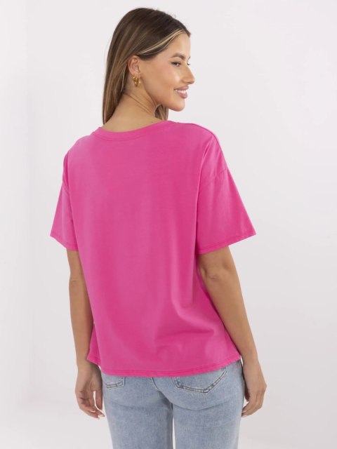 T-shirt MI-TS-M3221G.75 ciemny różowy