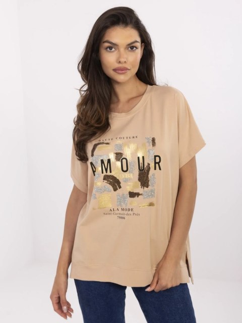 Bluzka CLM-BZ-1701.81 camelowy L/XL Bluzka CLM-BZ-1701.81 camelowy L/XL