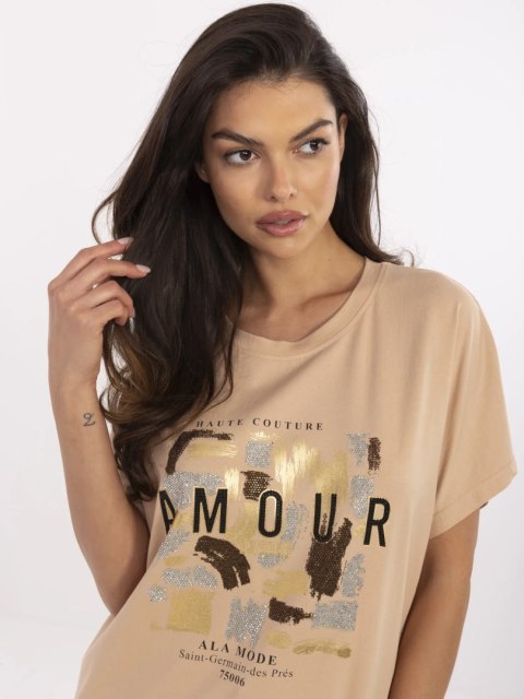 Bluzka CLM-BZ-1701.81 camelowy S/M Bluzka CLM-BZ-1701.81 camelowy S/M