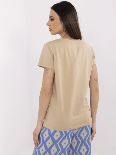 T-shirt CLM-TS-1639.12 beżowy XL T-shirt CLM-TS-1639.12 beżowy XL