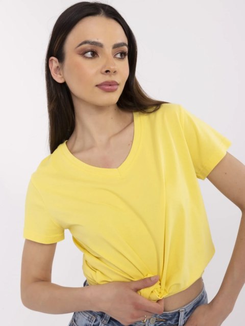 T-shirt CLM-TS-1639.12 żółty XL T-shirt CLM-TS-1639.12 żółty XL