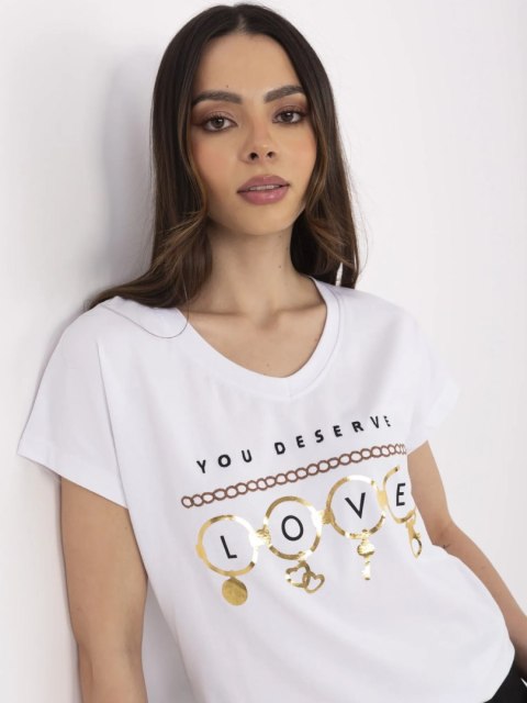 T-shirt CLM-TS-1729.86 biały M T-shirt CLM-TS-1729.86 biały M