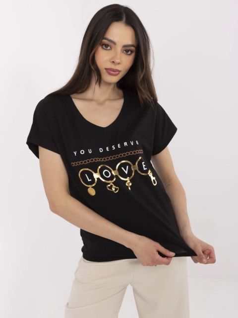 T-shirt CLM-TS-1729.86 czarny XL