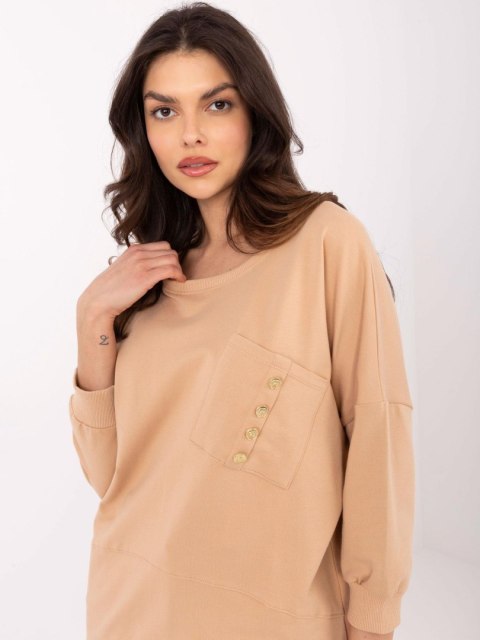 Bluzka CLM-BZ-1263.49 camelowy S Bluzka CLM-BZ-1263.49 camelowy S
