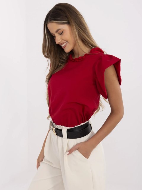 Bluzka LK-BZ-506781-1.12 czerwony 42 Bluzka LK-BZ-506781-1.12 czerwony 42