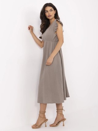 Sukienka MI-SK-122126.77 ciemny bezowy