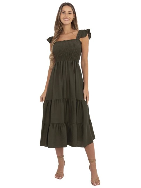 Sukienka MI-SK-A5063.69P khaki