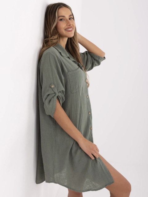 Sukienka TW-SK-BI-22263.00 khaki Sukienka TW-SK-BI-22263.00 khaki