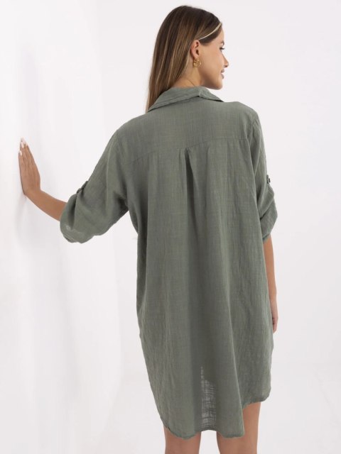 Sukienka TW-SK-BI-22263.00 khaki Sukienka TW-SK-BI-22263.00 khaki