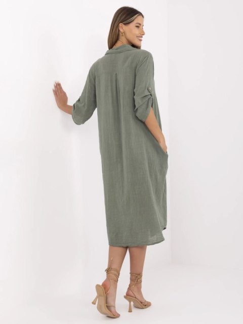 Sukienka TW-SK-BI-24135.81 khaki Sukienka TW-SK-BI-24135.81 khaki