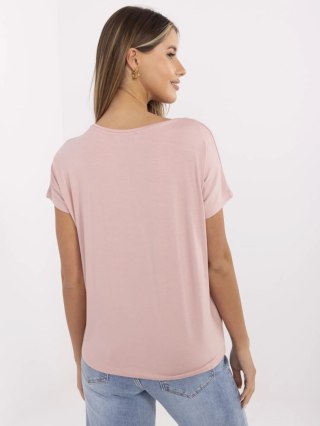 T-shirt D12100M02737A jasny różowy L