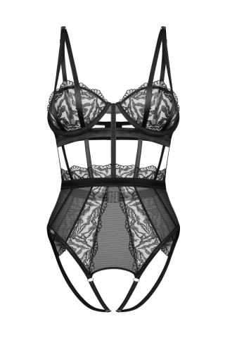 HERSIS CROTCHLESS TEDDY S/M black