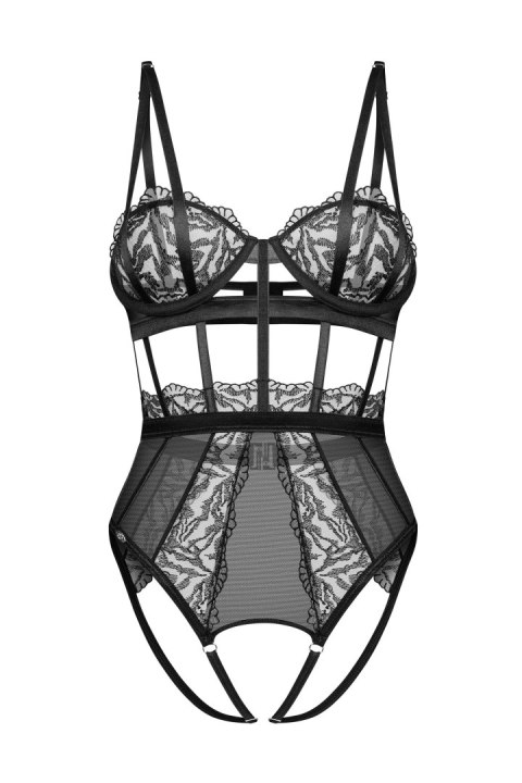 HERSIS CROTCHLESS TEDDY S/M black HERSIS CROTCHLESS TEDDY S/M black