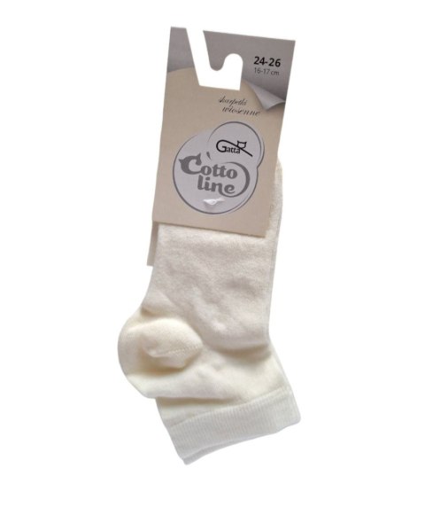 SKARPETKI WIOSENNE COTTOLINE GŁADKIE 11-15 LAT 36-38 off white SKARPETKI WIOSENNE COTTOLINE GŁADKIE 11-15 LAT 36-38 off white